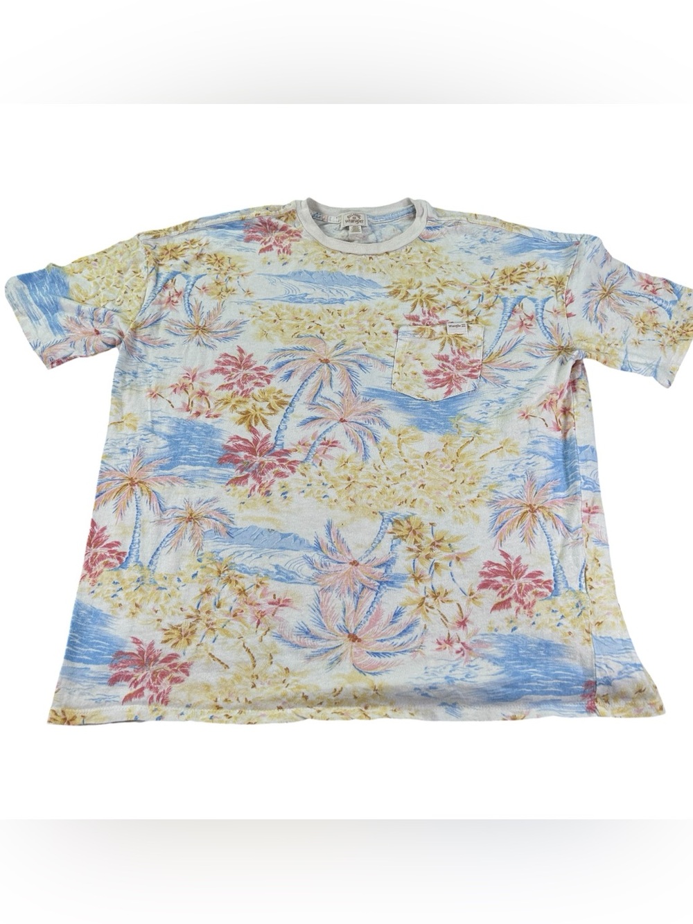 Billabong x Wrangler Western Shores Oversized Tropical Pocket Tee XS